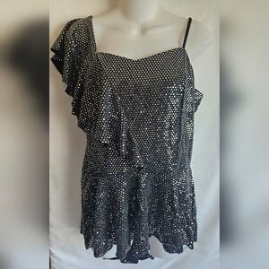VENUS Black and Silver Sequin - L